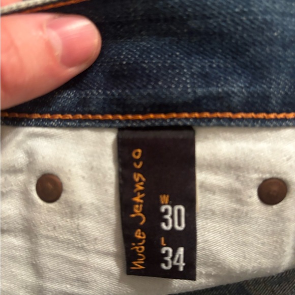 Nudie Jeans Straight Fit in Faded Blue - Picture 9 of 10